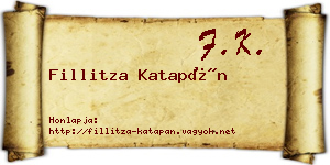 Fillitza Katapán névjegykártya